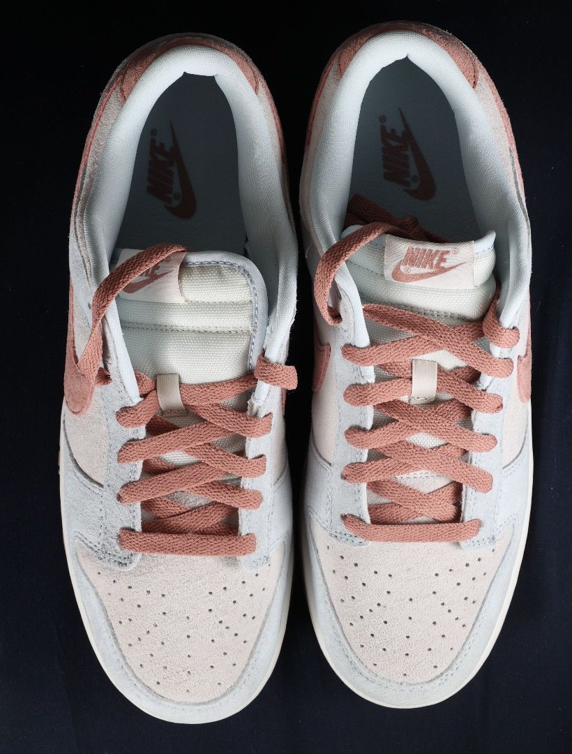 全新Nike Dunk Low Fossil Rose DH7577-001 US9 US10, 男裝, 鞋, 波鞋