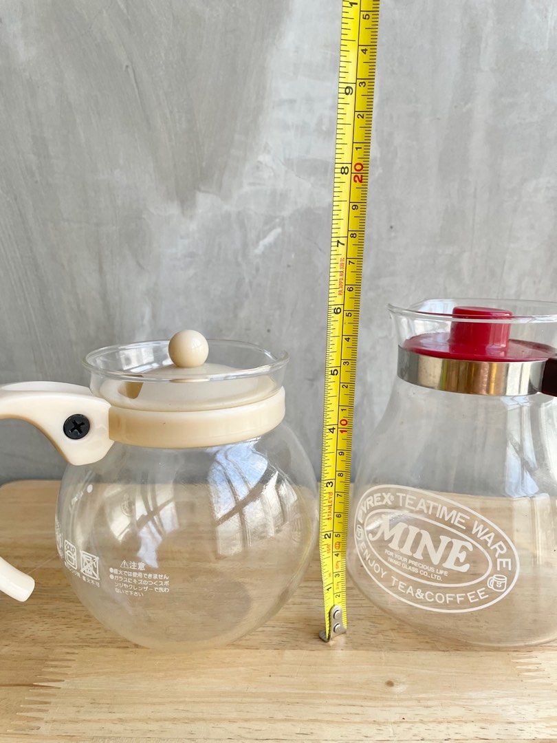 🇯🇵 Pyrex Iwaki Tea/Coffee Server (Category: Coffee & Tea Tableware) located in Quezon City. Submitted by shopgood_mnl (Listing ID 1243574110, Image 3). Description: A - P499, B - sold.