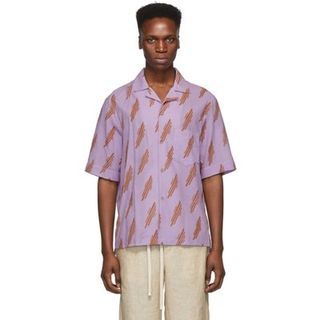 Acne Studios Simon Diagonal Camp Collar Shirt