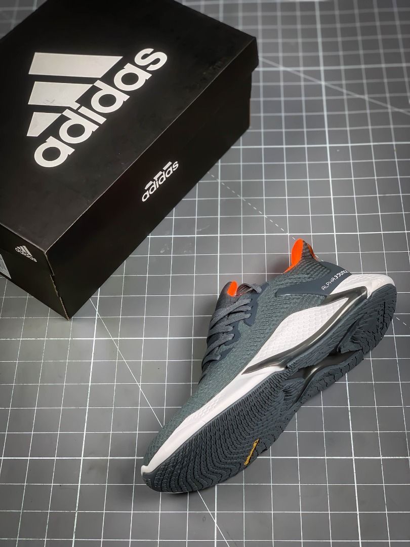 adidas gazelle silver green womens Adidas Alphabounce Rc AQ0551 Mens Black Canvas Lace Up Athletic Runnin main image 1
