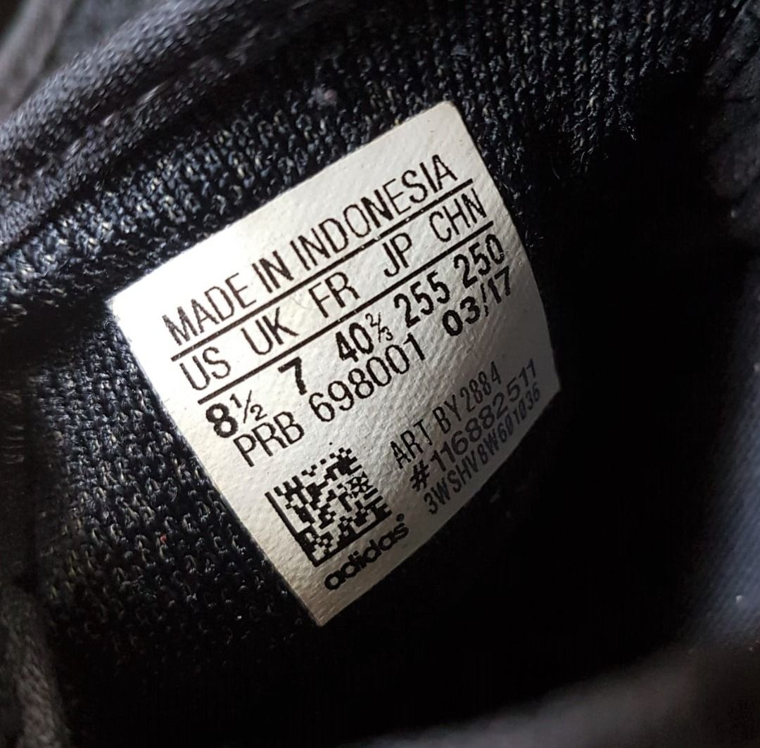 Adidas us size deals to eu logo