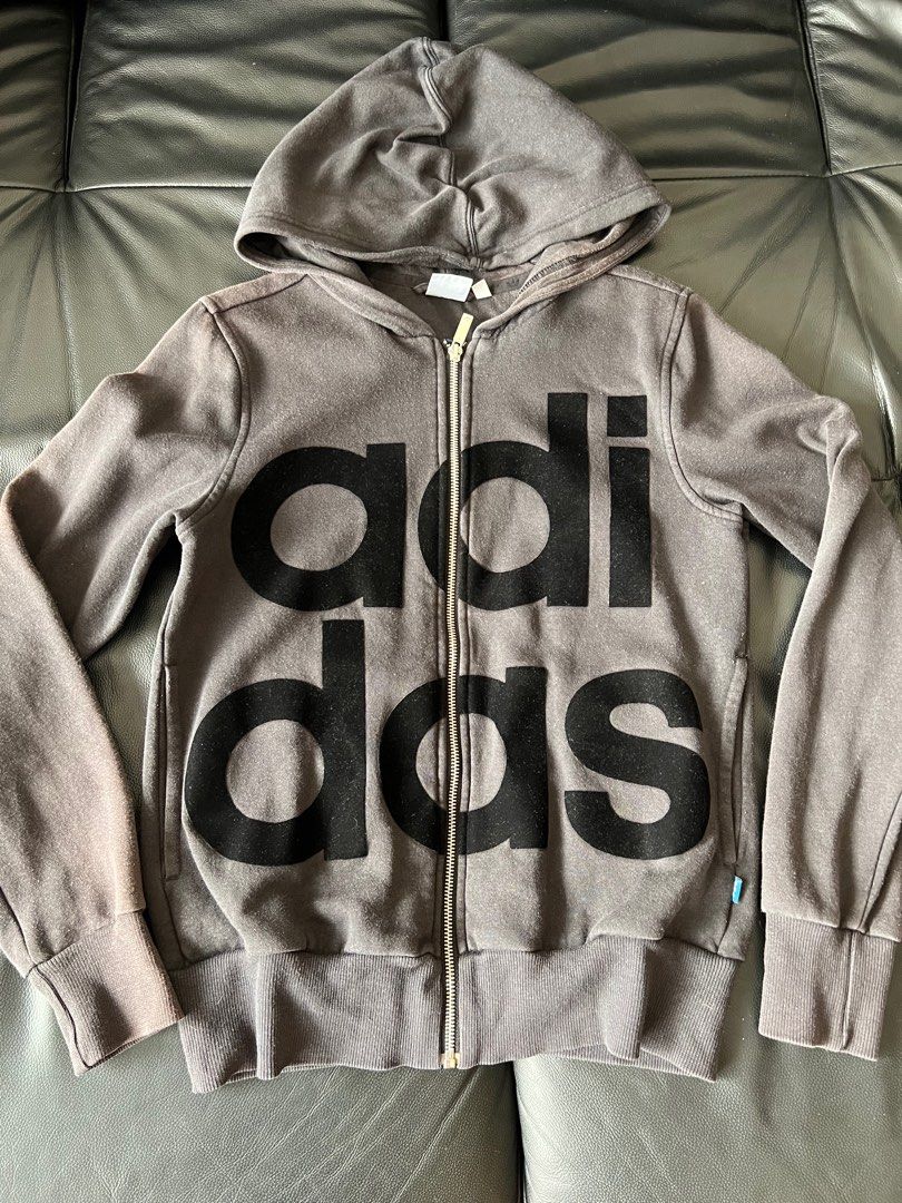 Adidas zip up cheap jacket youth