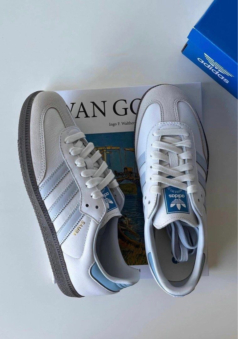 Adidas Samba Sky Blue Men s Fashion Footwear Sneakers on Carousell