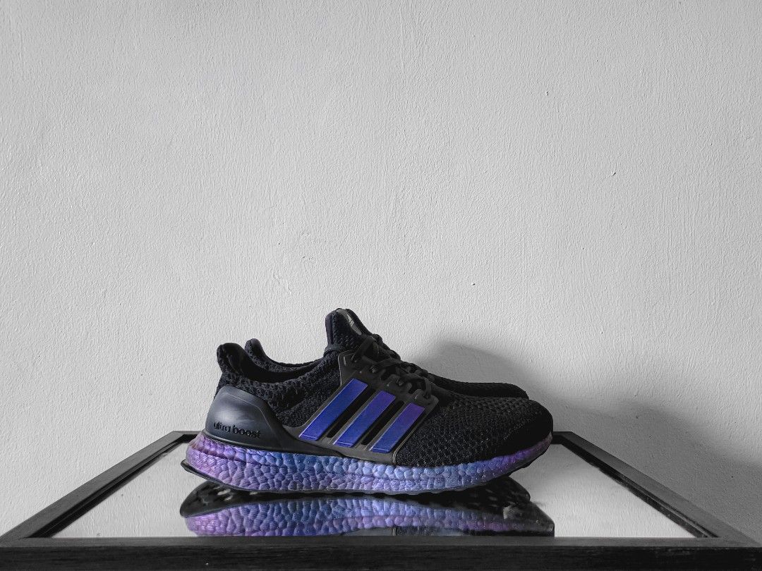 Ultra boost black purple for sale online