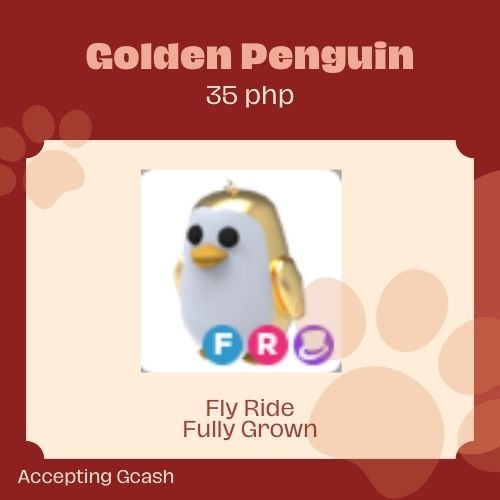 Adopt me pets Golden Penguin on Carousell
