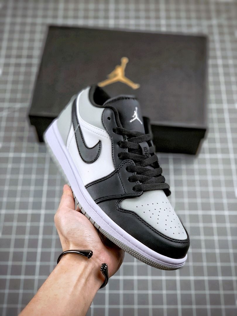 Nike air jordan 1 low clearance white atmosphere grey & black