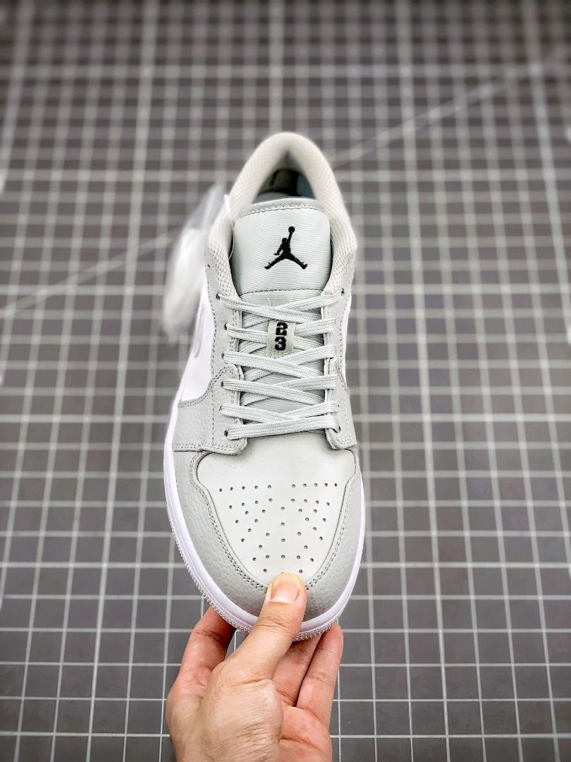 Air Jordan 1 Low Grey and White Camouflage Small Dior