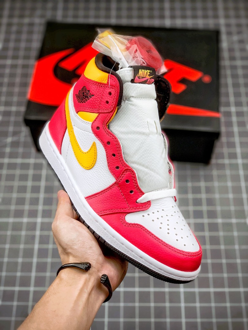 Red and shop yellow jordan 1