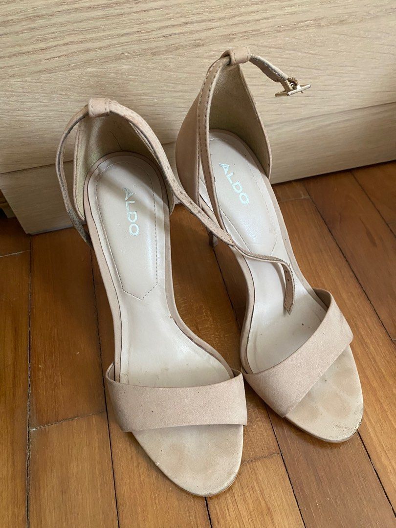 Aldo open top toe heels