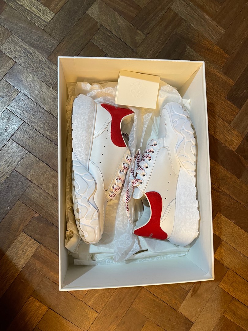 Alexander McQueen Court Larry Oversized Nappa Platform Trainer Sneaker