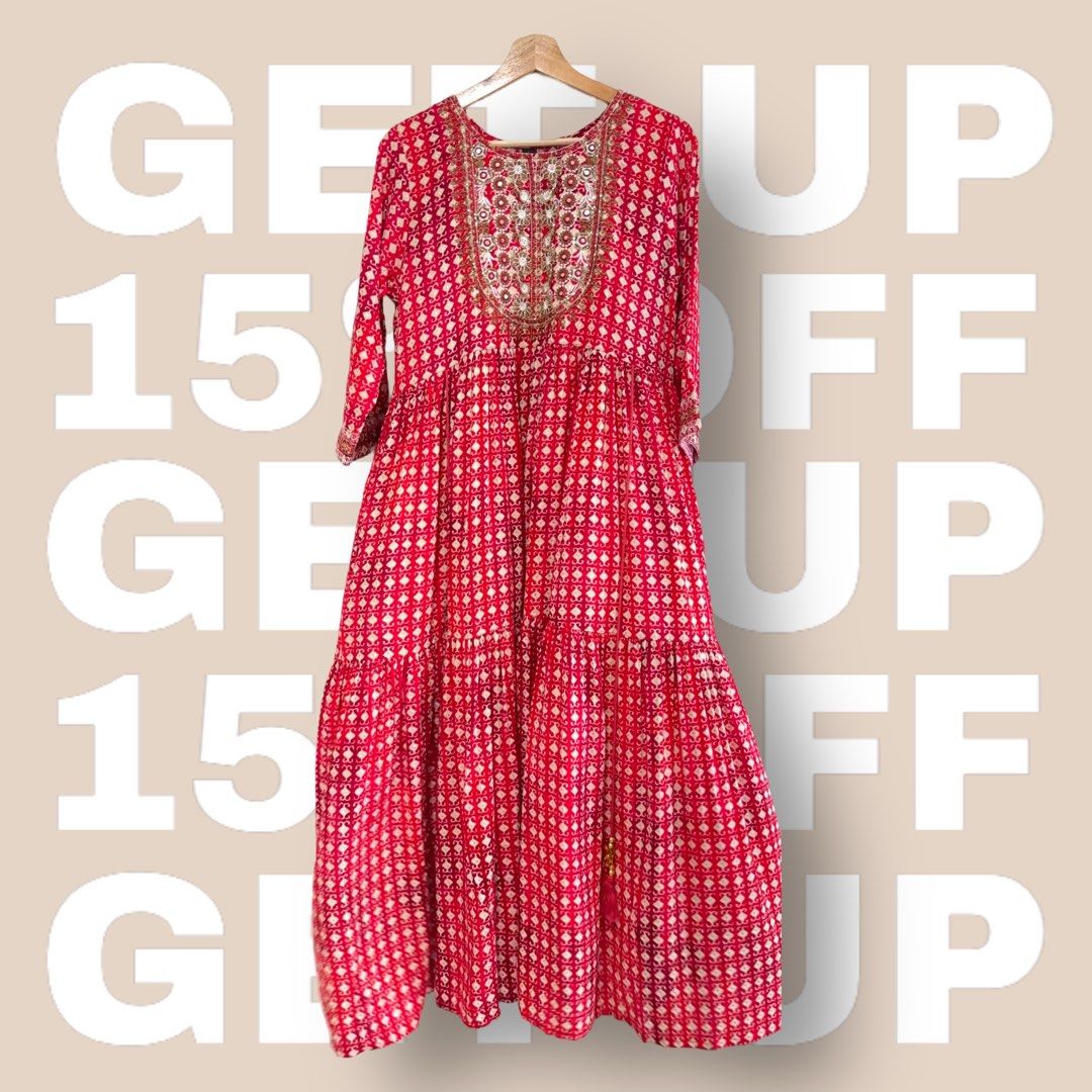 Deepavali offer A line Kurta IN STOCK Women s Fashion