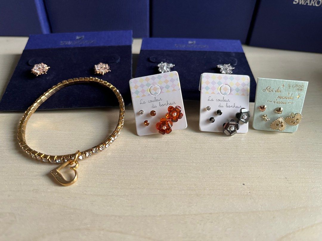 Allergy Free Ear Studs Bracelets Women s Fashion Jewelry