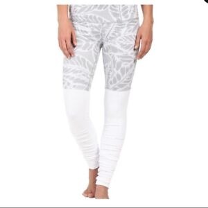 Alo Yoga Goddess Leggings - Grey/White Floral - XS (2-4), Women's