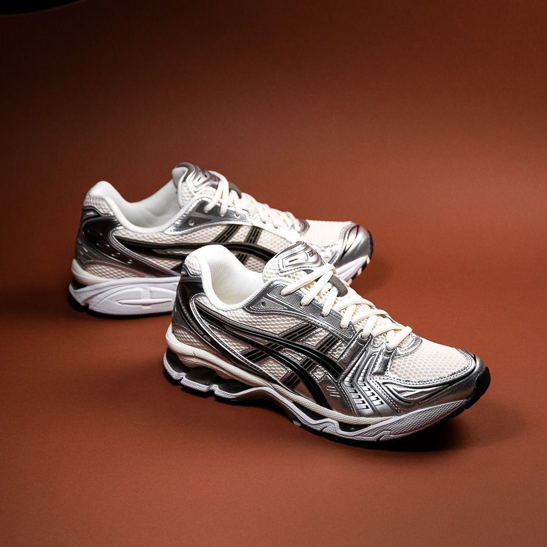 ASICS GelKayano 14 Cream Black Metallic Plum on Carousell