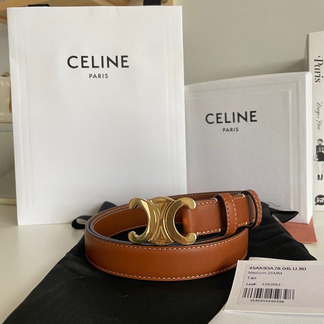 Celine - CELINE Medium Triomphe Belt Size 75 - AUTHENTIC on