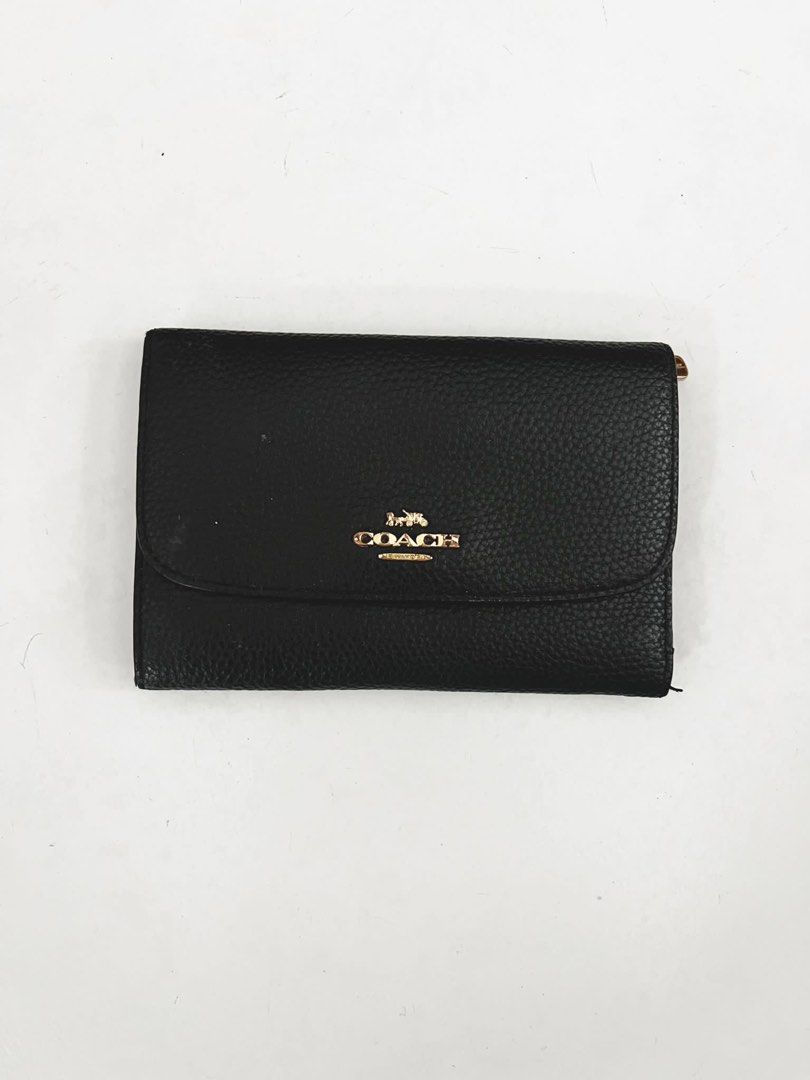 Medium black coach top purse