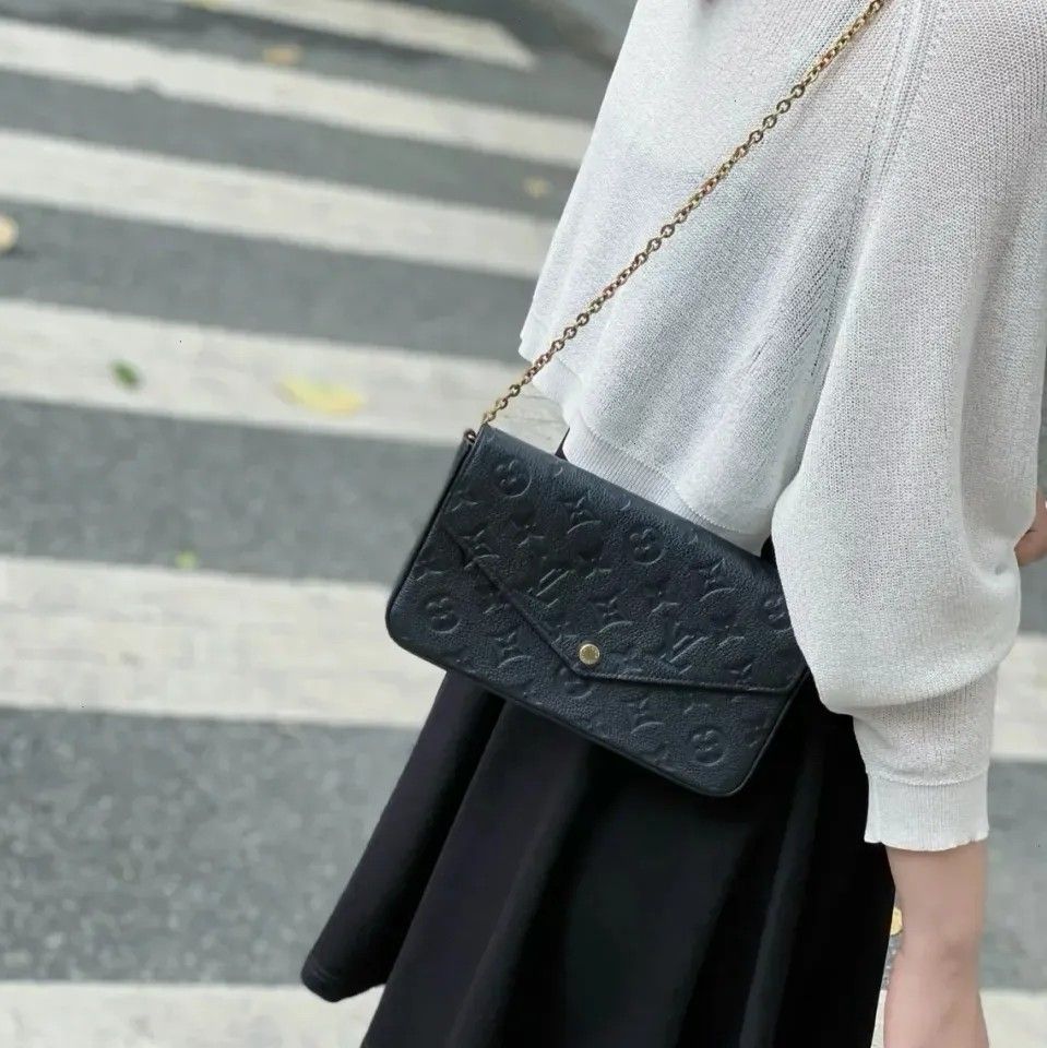 Louis Vuitton LV Felicie Pochette Empreinte Handbag