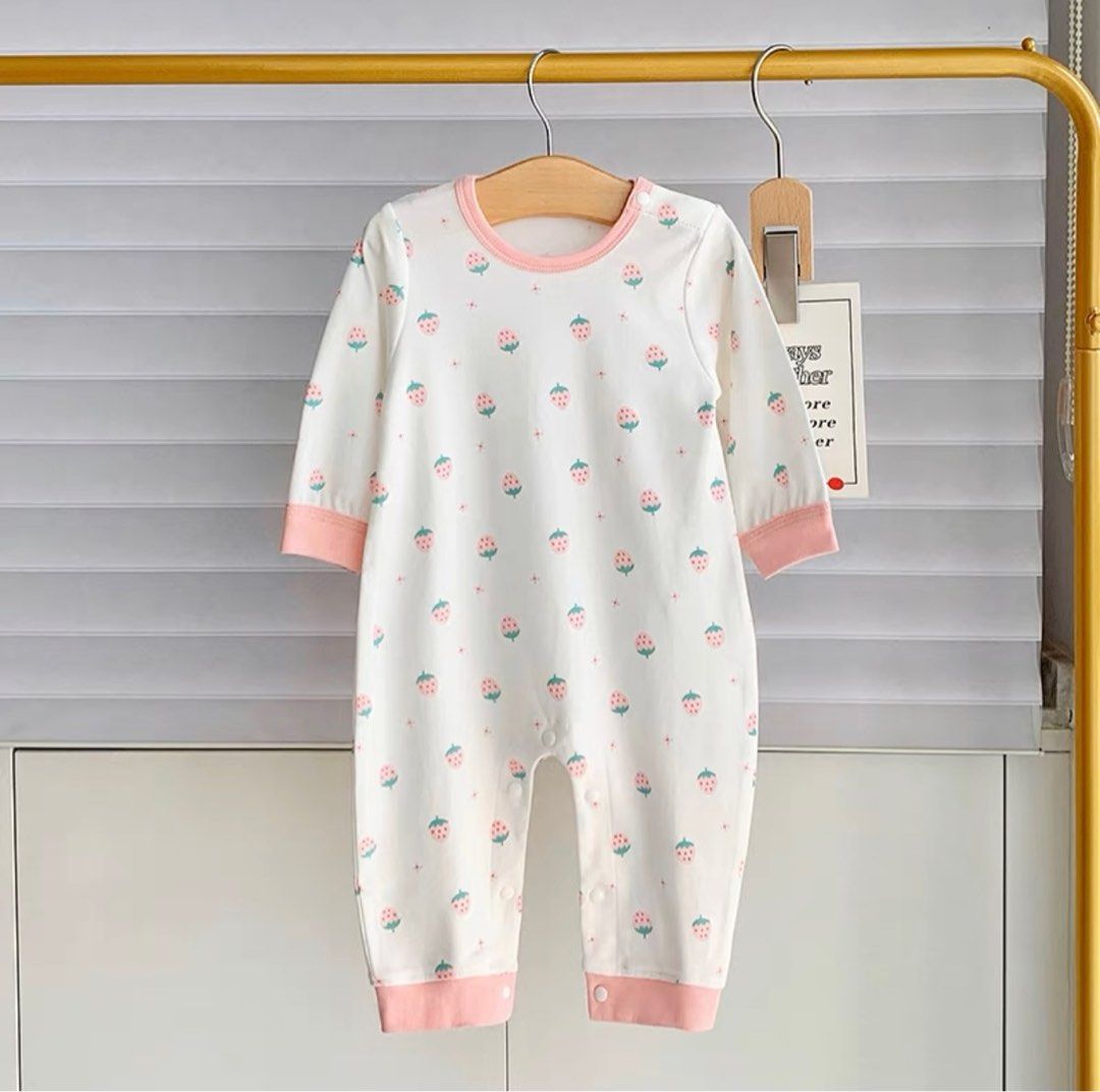 Strawberry sleepsuit top