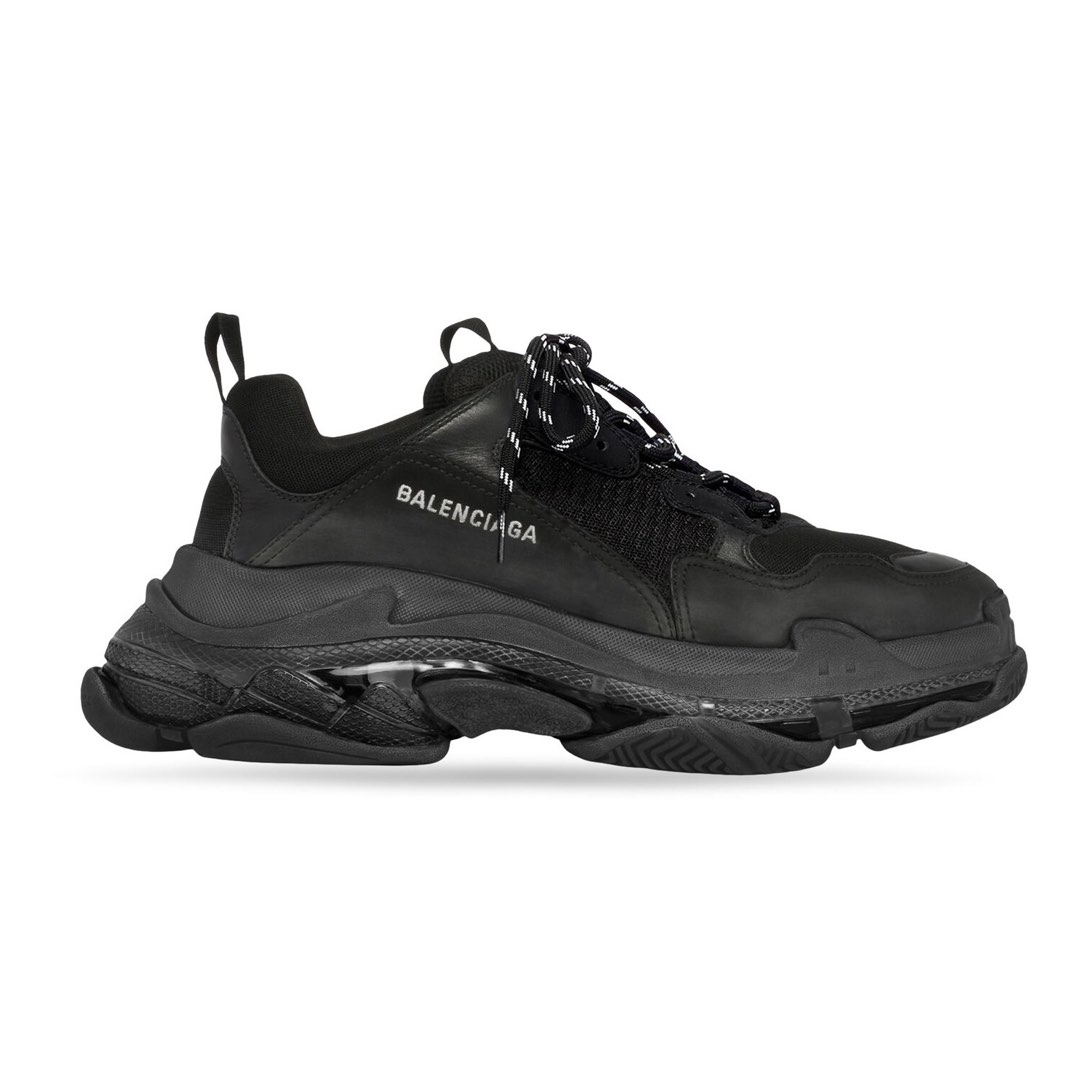 Balenciaga Triple S Black Clear Sole Size 36