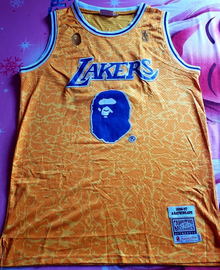 Bape Jersey Lakers, Men's Fashion, Activewear on Carousell