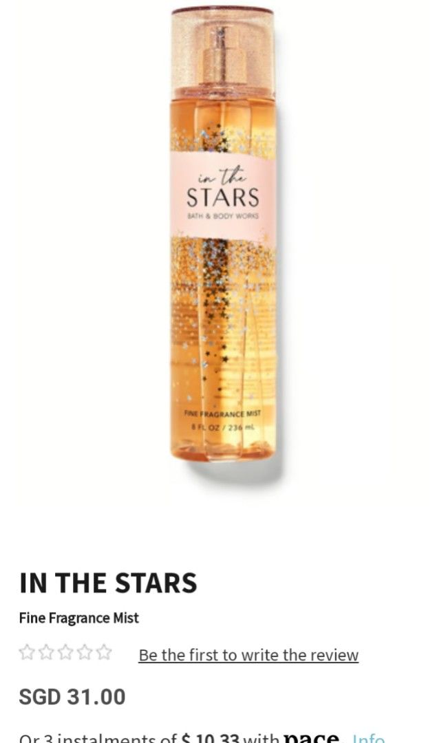 Into the stars bath sales and body works review