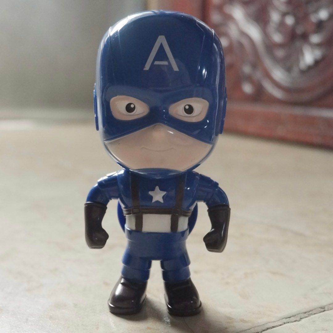 Big Head Toy Figurines (Itachi Uchiha, Captain America, Spiderman