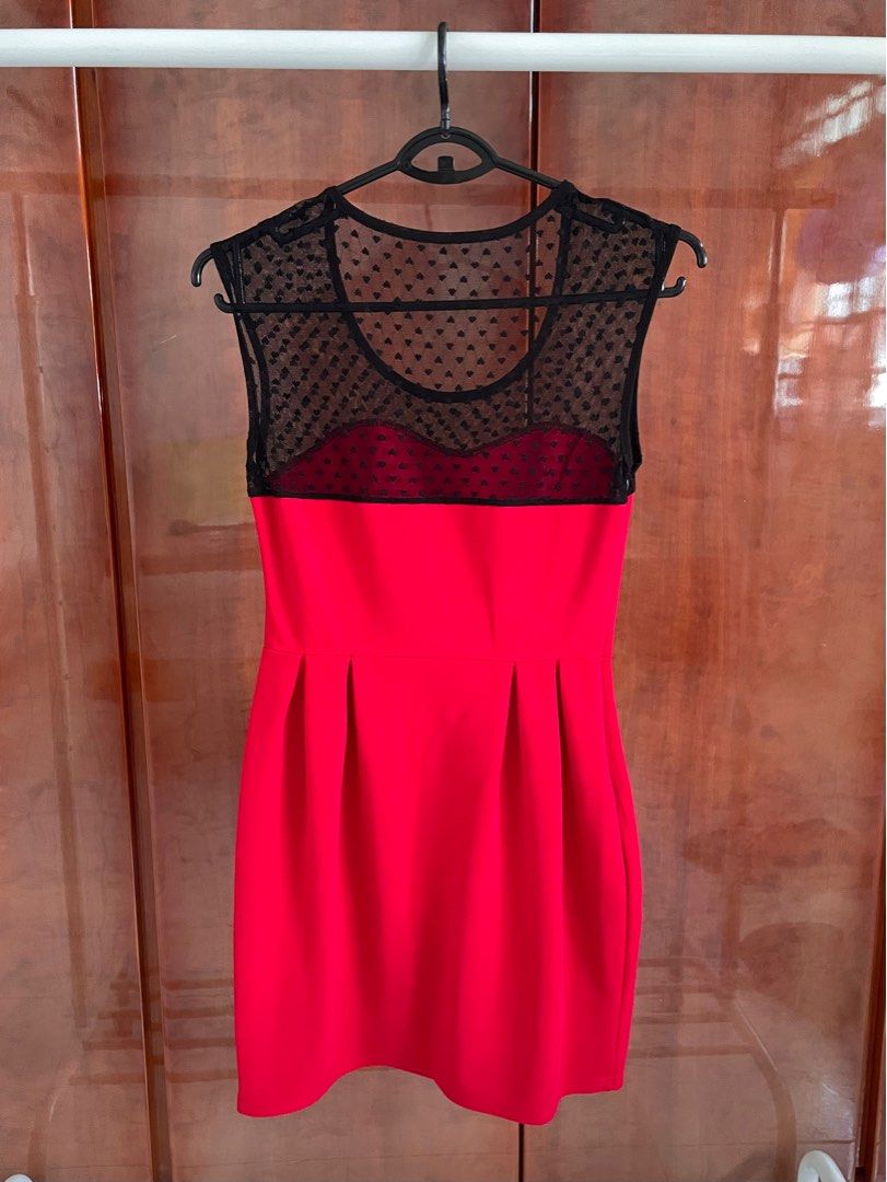 Red and black vintage new arrivals dress