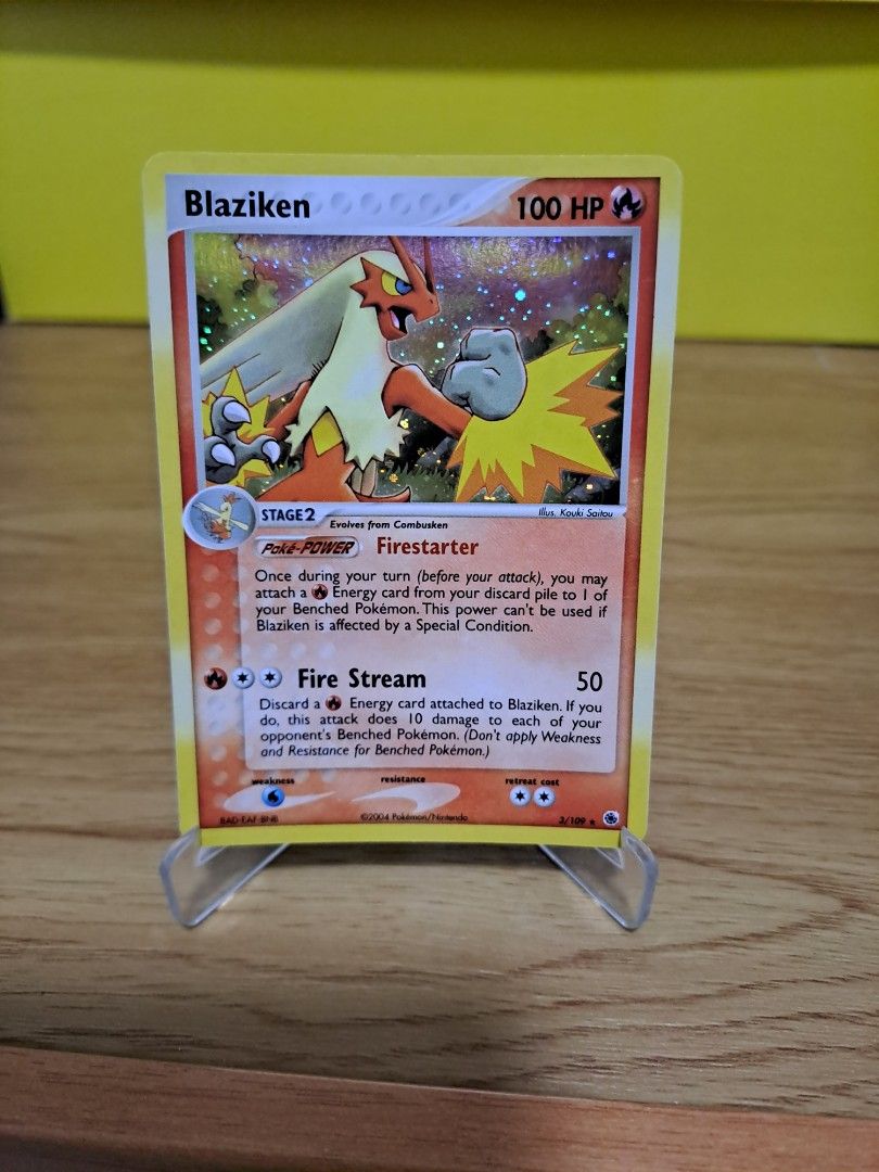 Blaziken Holo Rare Vintage Pokemon Card, Hobbies & Toys, Toys & Games on  Carousell