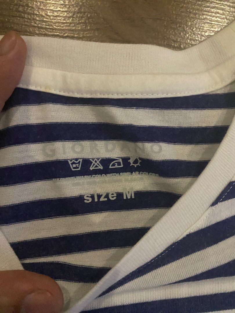 Blue striped shirt (Category: Tshirts & Polo Shirts ) located in Cainta. Submitted by chamaleon (Listing ID 1243619832, Image 2). Description: LW: 27x18inches.