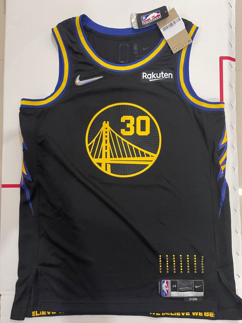 Steph Curry 2022-23 Golden State Warriors City Ed Nike Authentic Jersey 52+2