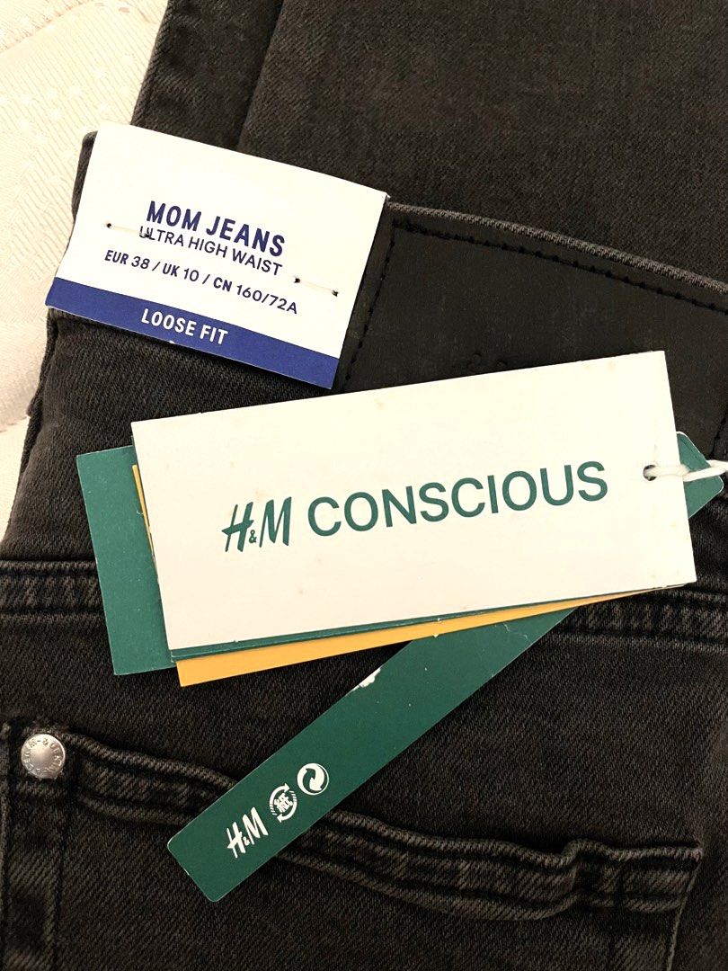 H&m high waisted mom sale jeans