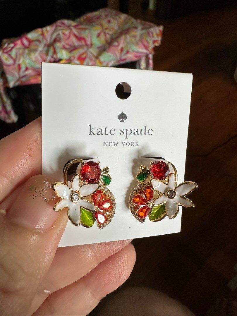 Kate spade orange earrings outlet