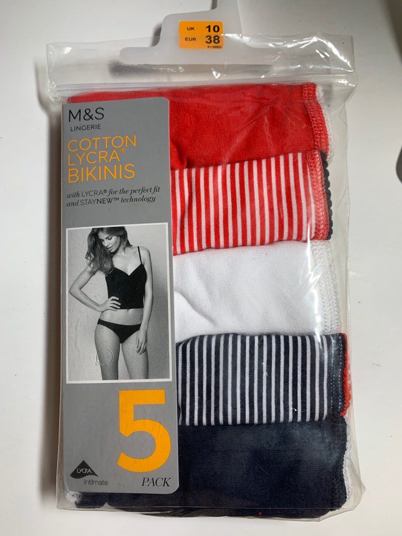 50.0% OFF on Marks & Spencer Women Panties IBO Cotton Lycra FB 5pk Red