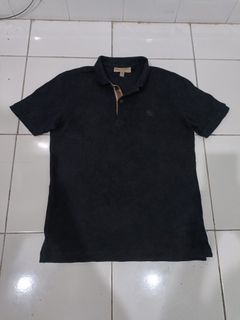 Burberry Woman poloshirt black with black logo size L original authentic beli 4jt an