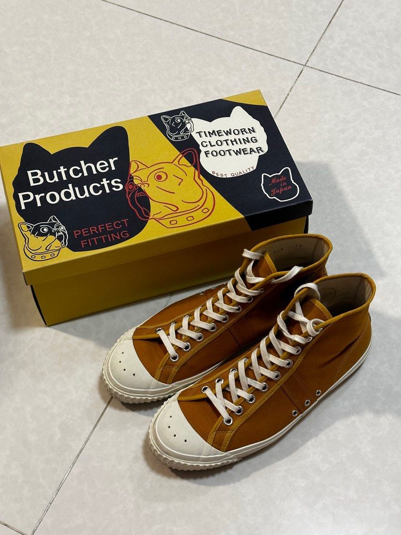 Butcher Products king B sneakers mustard us11, 男裝, 鞋, 波鞋