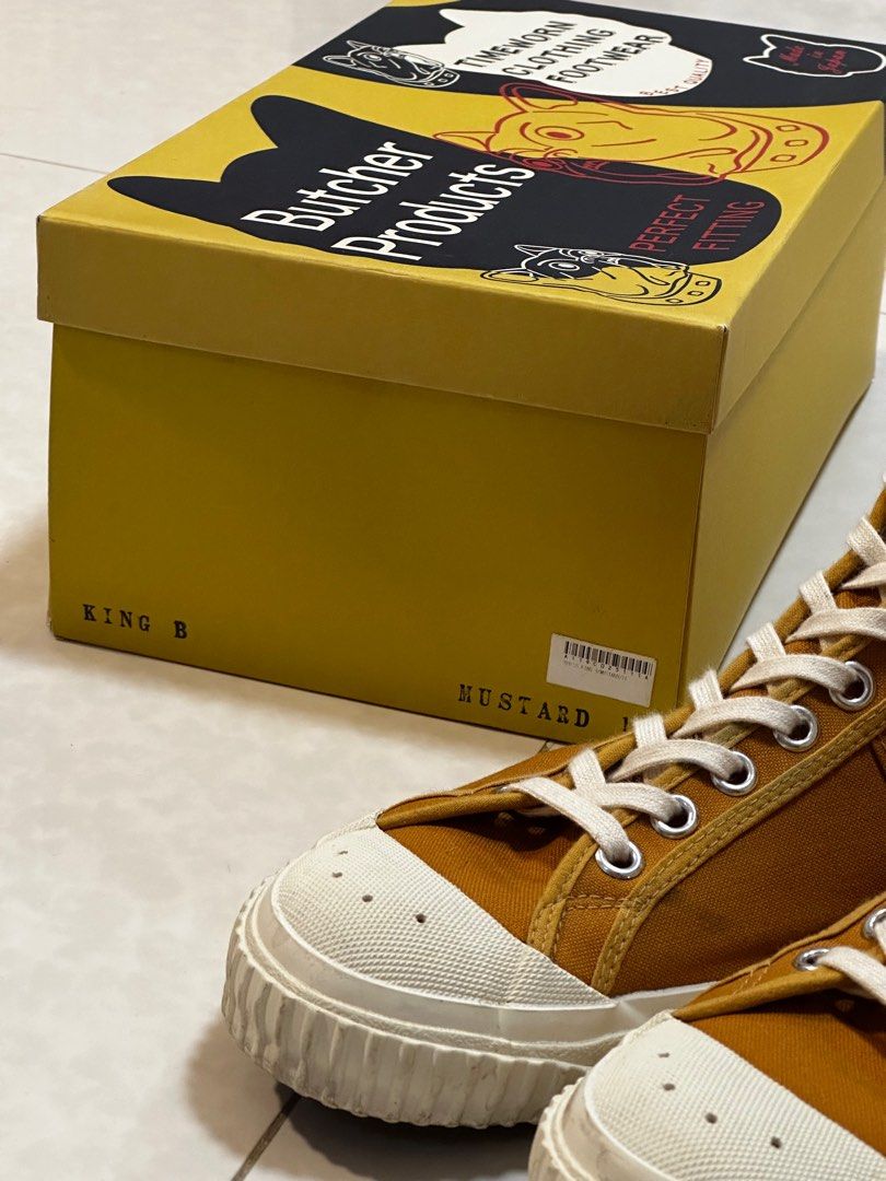 Butcher Products king B sneakers mustard us11, 男裝, 鞋, 波鞋