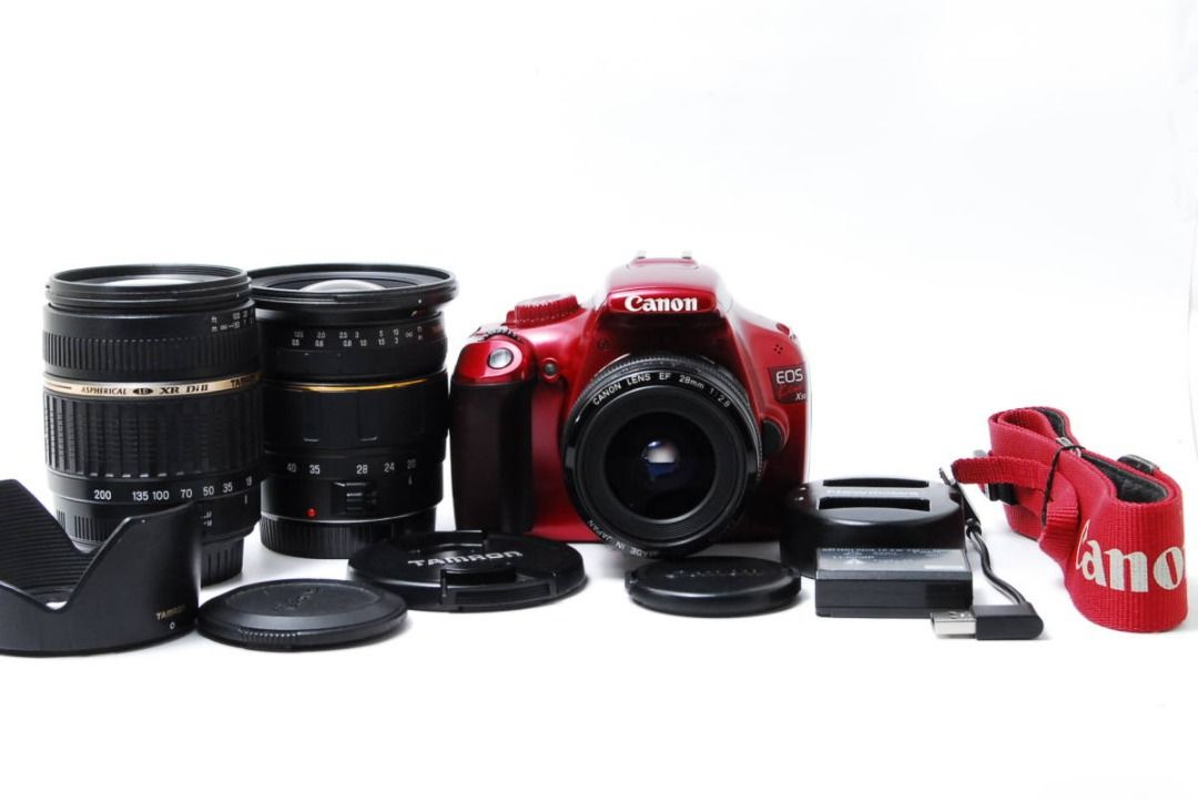 Canon 佳能EOS Kiss X50 三鏡頭套裝, 攝影器材, 相機- Carousell