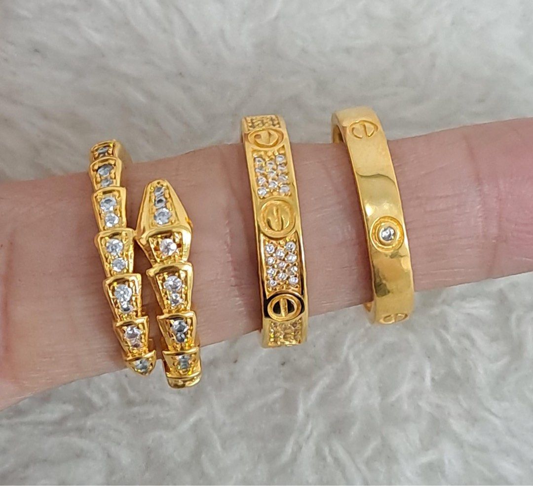 Cartier 18 karat gold ring deals