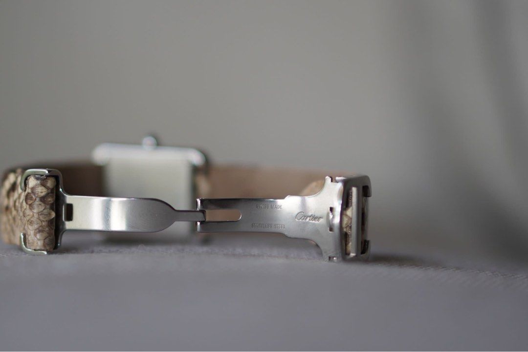 Cartier Tank Solo Python Dial, Luxury, Watches on Carousell