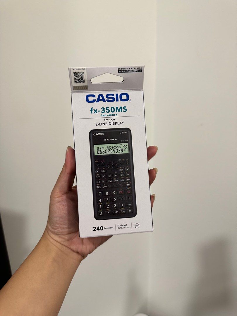 CASIO FX-350MS ORIGINAL, Computers & Tech, Office & Business Technology ...