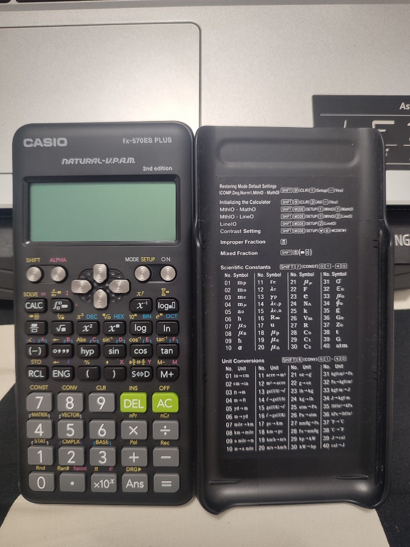CASIO fx-570 ES PLUS 2nd Edition-Transparent, Computers & Tech, Printers,  Scanners & Copiers on Carousell