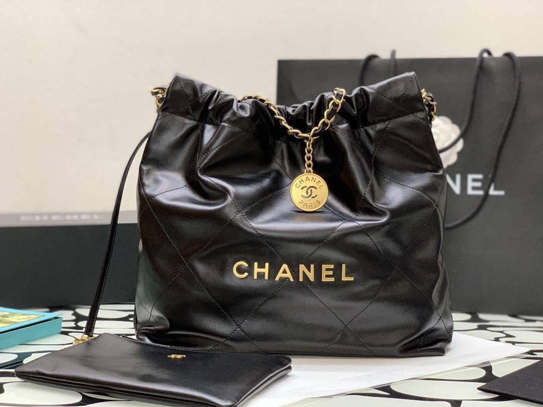 Chanel 22 Bag Blue Small, Luxury, Bags & Wallets on Carousell