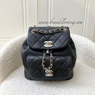 Chanel Duma Backpack Black Lambskin Gold