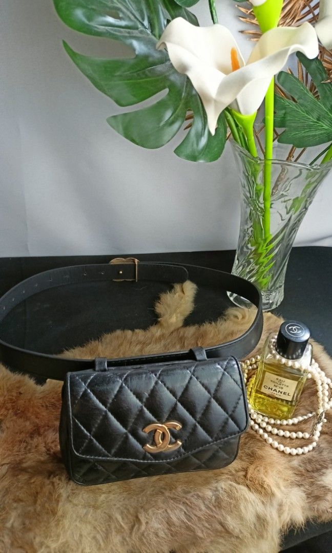 Vintage Chanel belt bag from japan🇯🇵, Luxury, Bags & Wallets on
