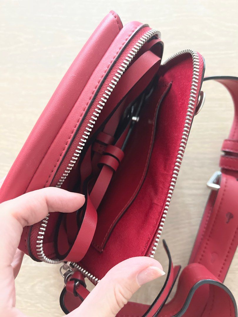 Red belt outlet purse