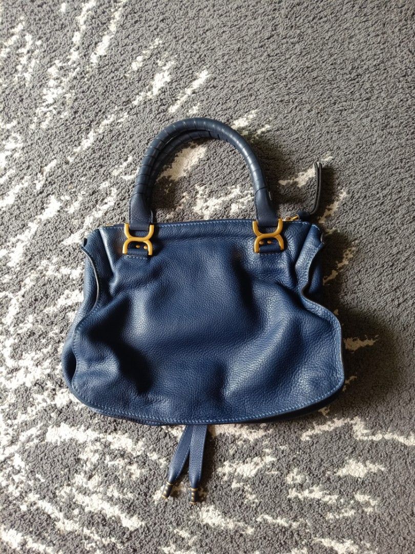 Shoulder Bag Chloe Marcie Medium Blue Chloe Marcie Royal Blue