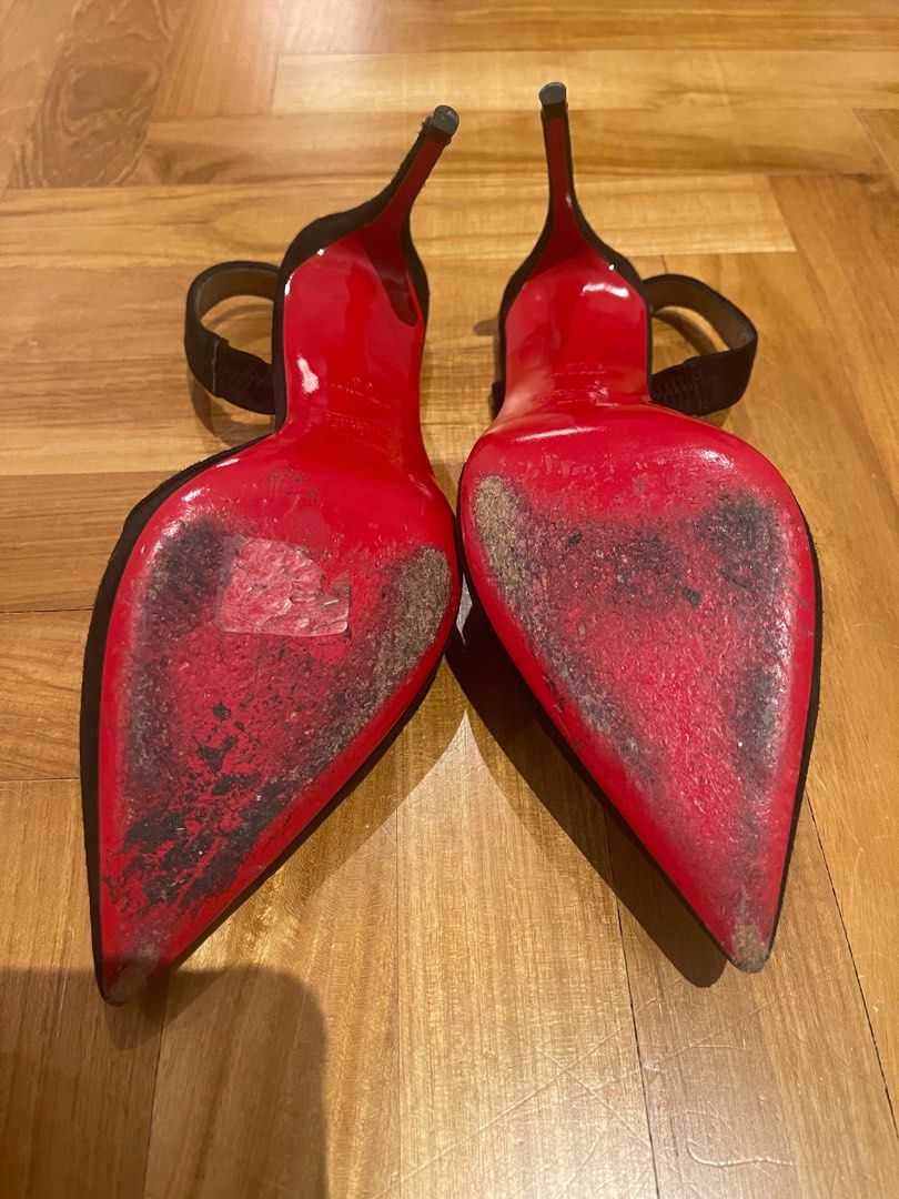 Black Christian Louboutin Actina 85 heels size 35