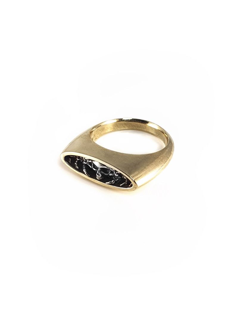 Gold cheap skeleton ring
