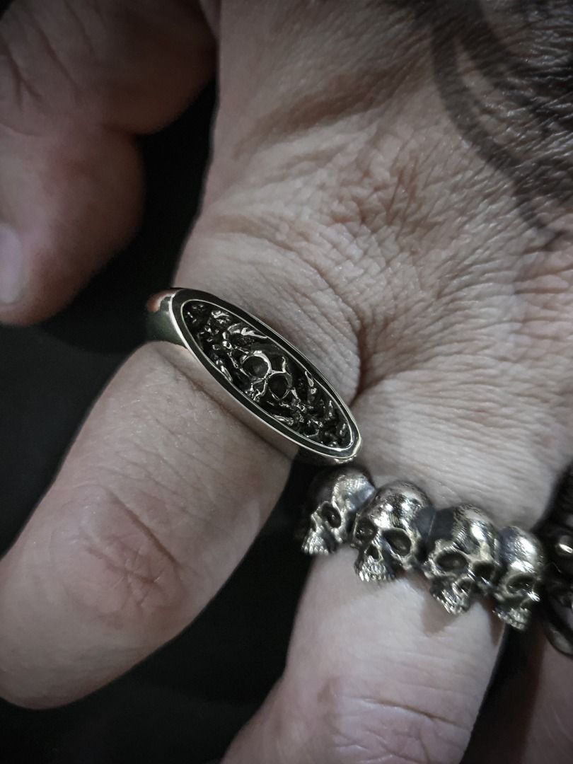 Gold discount skeleton ring