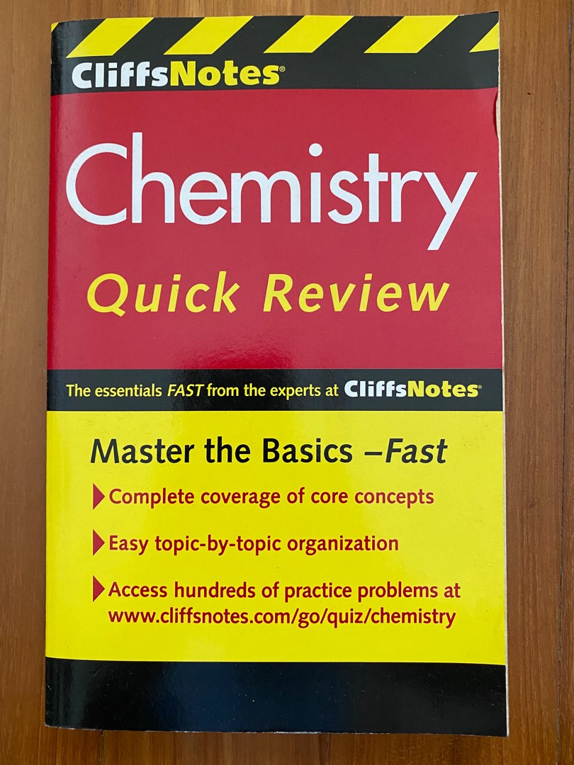 CliffsNotes Chemistry Quick Review, Hobbies & Toys, Books & Magazines ...
